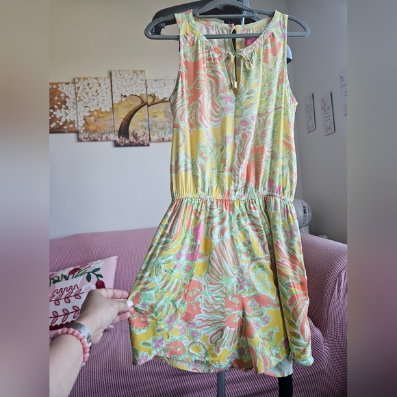 Lilly Pulitzer For Target Yellow Challis Romper - Picture 3 of 8